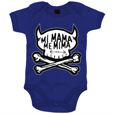 Body bebé mi mamá me mima calavera diablillo