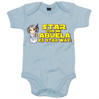 Body bebé parodia de princesa de las galaxias estar con mi abuela es star way