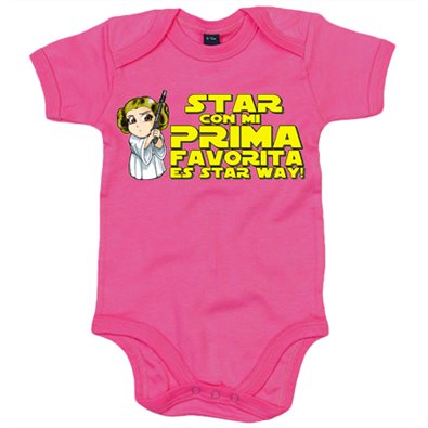 Body bebé parodia princesa de las galaxias estar con mi prima favorita es star way