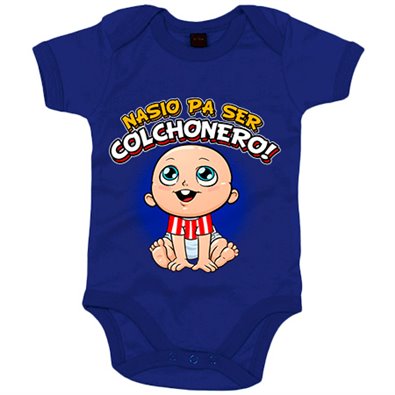 Body bebé nacido para ser Colchonero para aficionado al fútbol 
