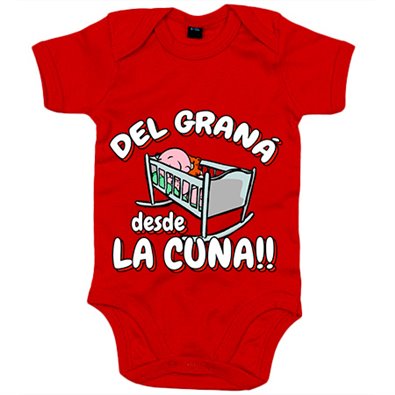 Body bebé del Graná desde la cuna para aficionado al fútbol
