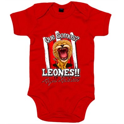 Body bebé qué somos Leones Aupa Athletic fútbol Bilbao