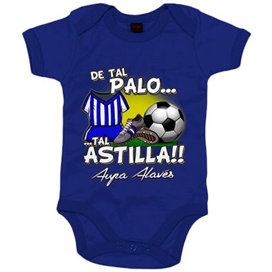 Body bebé de tal palo tal astilla de Alaves para aficionado al fútbol