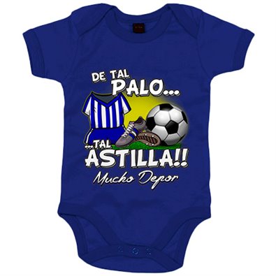 Body bebé de tal palo tal astilla de Depor para aficionado al fútbol