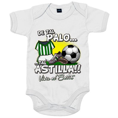Body bebé de tal palo tal astilla para bético aficionado al fútbol