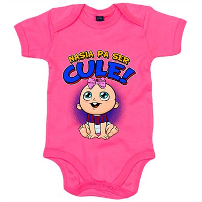 Body bebé nacida para ser Culé para aficionada al fútbol de Barcelona