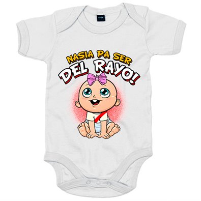 Body bebé nacida para ser del Rayo para aficionada al fútbol de Vallecas