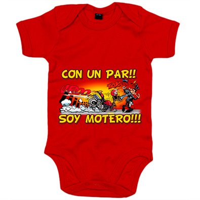 Body bebé con un par soy motero