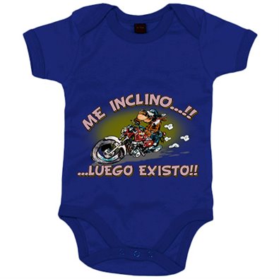 Body bebé para moteros me inclino luego existo
