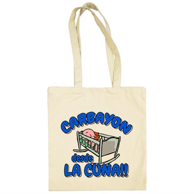Bolsa de tela Carbayón desde la cuna para aficionado al fútbol