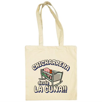 Bolsa de tela Chicharrera desde la cuna para aficionado al fútbol