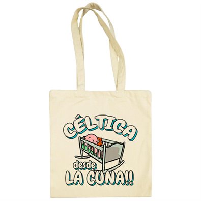 Bolsa de tela Céltica desde la cuna para aficionado al fútbol