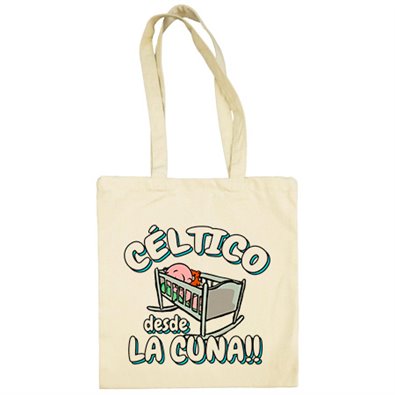 Bolsa de tela Céltico desde la cuna para aficionado al fútbol