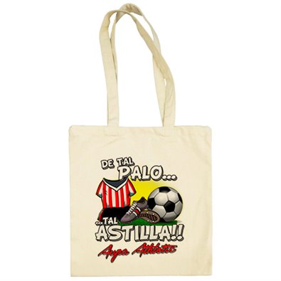 Bolsa de tela de tal palo tal astilla para hijos y padres del Athletic para aficionado al fútbol