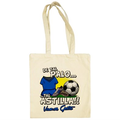 Bolsa de tela de tal palo tal astilla de Getafe para aficionado al fútbol