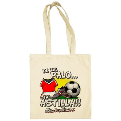 Bolsa de tela de tal palo tal astilla de Nàstic para aficionado al fútbol