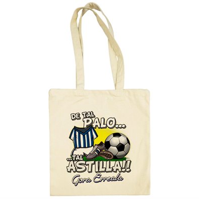 Bolsa de tela De tal palo tal astilla de la real para aficionado al fútbol