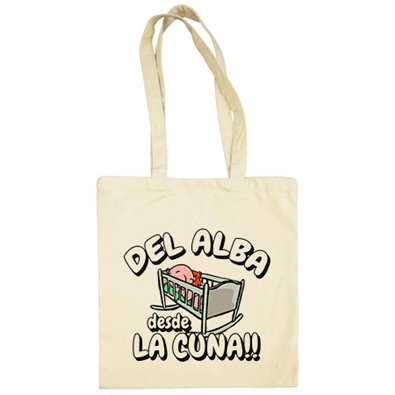Bolsa de tela del Alba desde la cuna para aficionado al fútbol