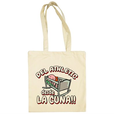 Bolsa de tela del Athletic desde la cuna para aficionado al fútbol