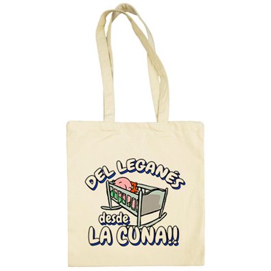 Bolsa de tela del Leganés desde la cuna para aficionado al fútbol
