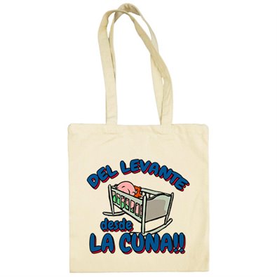 Bolsa de tela del Levante desde la cuna para aficionado al fútbol