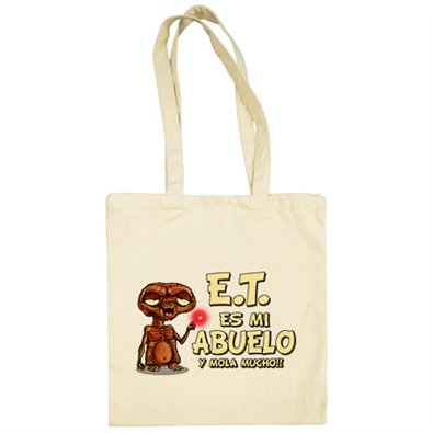 Bolsa de tela E.T. este es mi abuelo y mola mucho ET El Extraterrestre