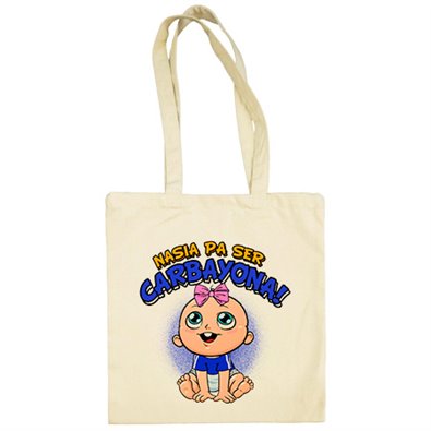 Bolsa de tela nacida para ser Carbayona para aficionada al fútbol de Oviedo