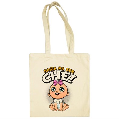 Bolsa de tela nacida para ser Ché para aficionada al fútbol de Valencia