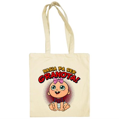 Bolsa de tela nacida para ser Granota para aficionada al fútbol