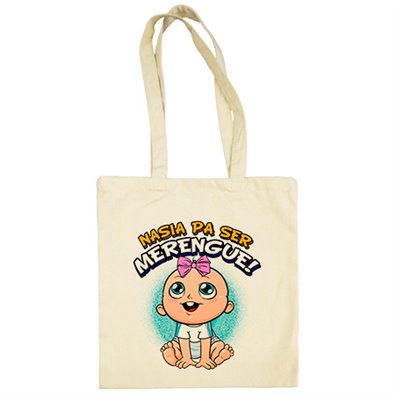 Bolsa de tela nacida para ser Merengue para aficionada al fútbol de Madrid