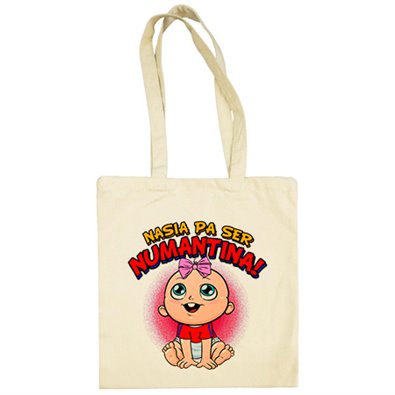 Bolsa de tela nacida para ser Numantina para aficionada al fútbol de Soria