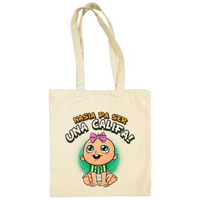 Bolsa de tela nacida para ser una Califa para aficionada al fútbol de Córdoba