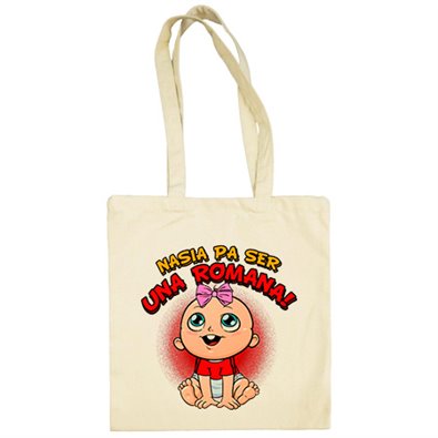 Bolsa de tela nacida para ser una Romana para aficionada al fútbol de Tarragona