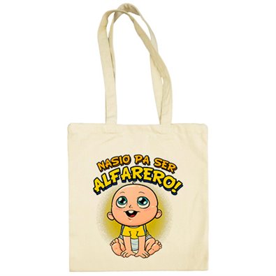 Bolsa de tela nacido para ser Alfarero para aficionado al fútbol de Alcorcón