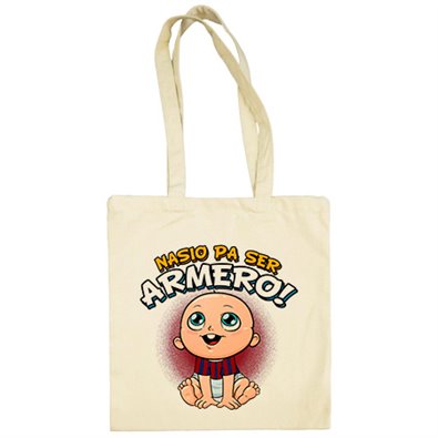 Bolsa de tela nacido para ser Armero para aficionado al fútbol de Eibar