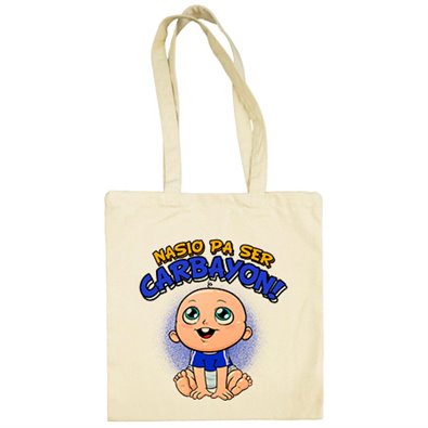 Bolsa de tela nacido para ser Carbayon para aficionado al fútbol de Oviedo