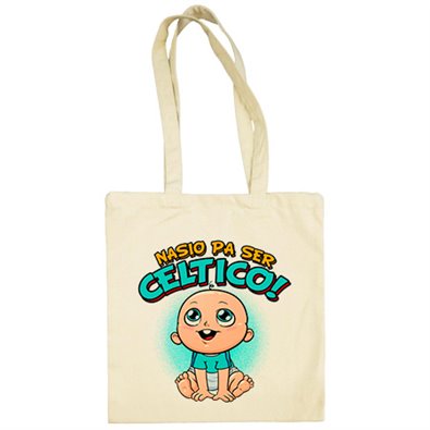 Bolsa de tela nacido para ser Céltico para aficionado al fútbol de Vigo