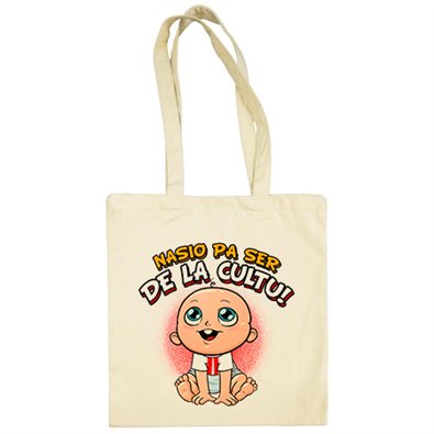 Bolsa de tela nacido para ser de la Cultu para aficionado al fútbol