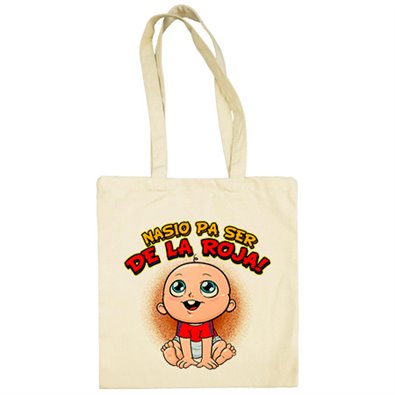 Bolsa de tela nacido para ser de La Roja España fútbol
