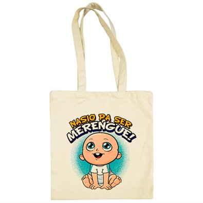Bolsa de tela nacido para ser Merengue Madrid fútbol