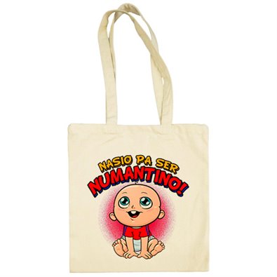 Bolsa de tela nacido para ser Numantino para aficionado al fútbol de Soria