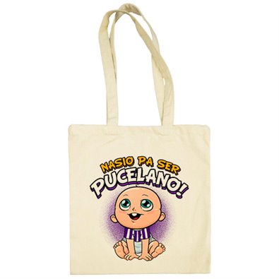 Bolsa de tela nacido para ser Pucelano para aficionado al fútbol de Valladolid
