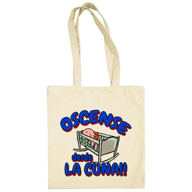 Bolsa de tela Oscense desde la cuna para aficionado al fútbol