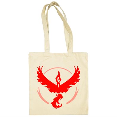 Bolsa de tela Pokemon Go equipo Valor rojo