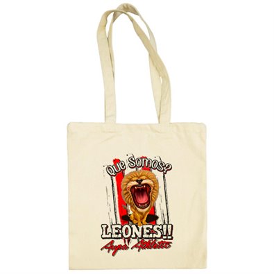 Bolsa de tela qué somos leones del Athletic