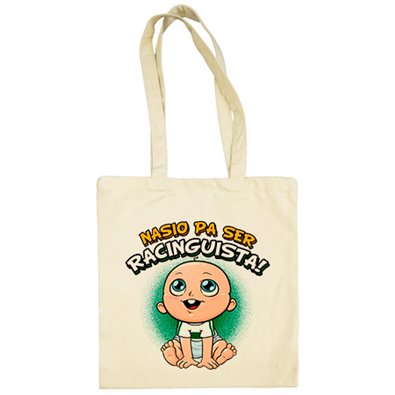 Bolsa de tela nacido para ser Racinguista para aficionado al fútbol de Santander