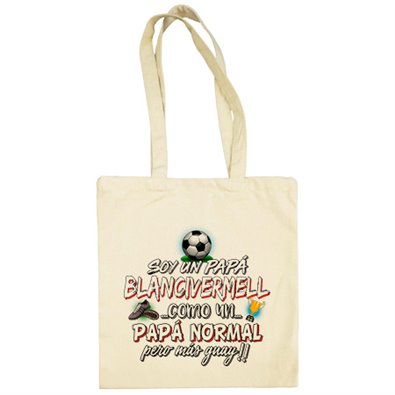 Bolsa de tela soy un papá Blancivermell como un papá normal pero más guay