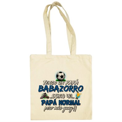 Bolsa de tela tengo un papá Babazorro como un papá normal pero más guay para aficionado al fútbol