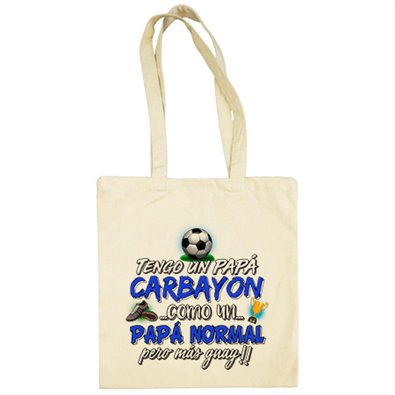 Bolsa de tela tengo un papá Carbayón como un papá normal pero más guay