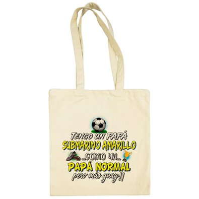 Bolsa de tela tengo un papá Submarino Amarillo como un papá normal pero más guay para aficionado al fútbol